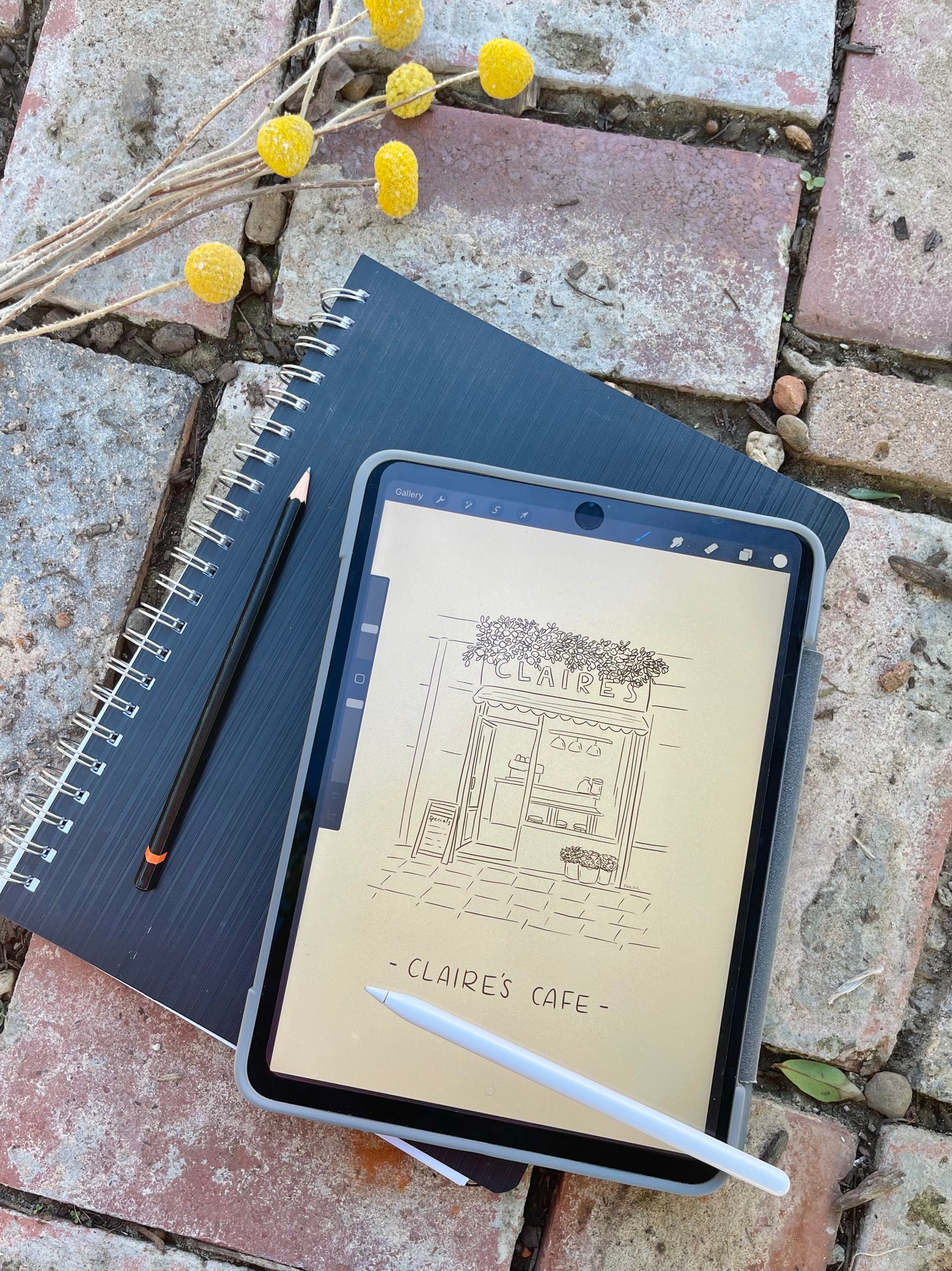 Feels like home - line illustration