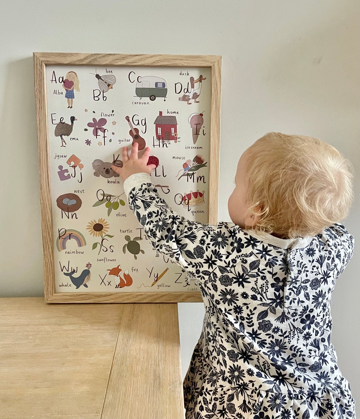 Classic style - Personalised Alphabet chart ( size A3)